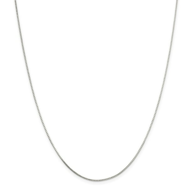 925 Sterling Silver Mirror Box Chain Necklace 925 Sterling Silver Mirror Box Chain Necklace